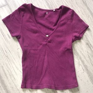 Purple brandy top